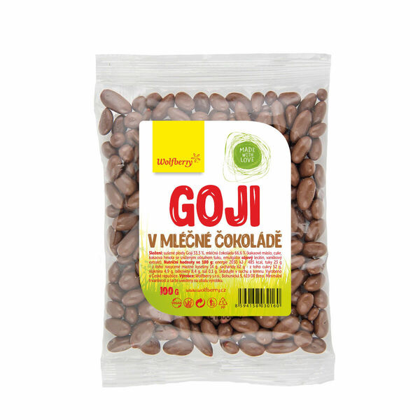 Wolfberry Kustovnice čínská v mléčné čokoládě 100 g porovnat ceny