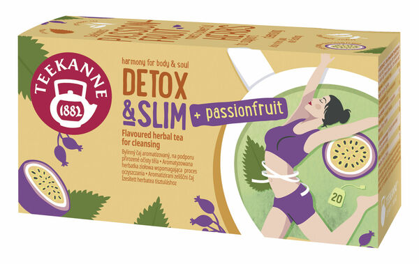 Teekanne Detox&Slim Passionfruit porcovaný čaj 20x1,6 g porovnat ceny