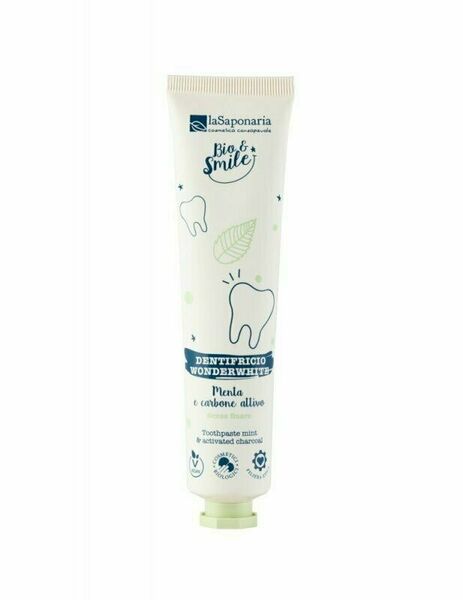 laSaponaria Bělicí zubní pasta WonderWhite máta a aktivní uhlí BIO 75ml porovnat ceny