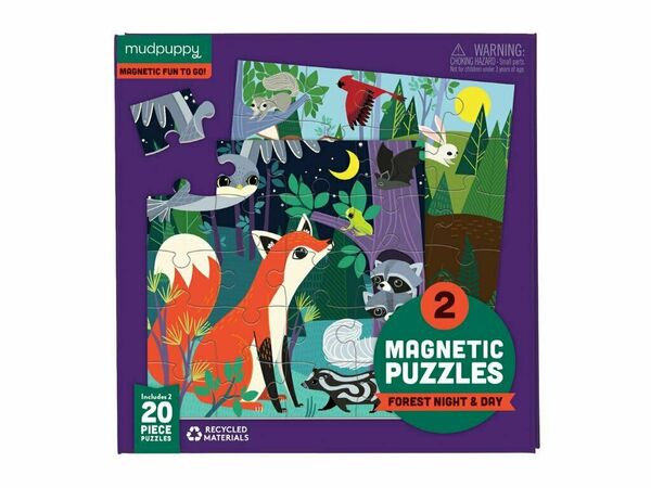 Mudpuppy Magnetické puzzle, Les 2x20ks porovnat ceny