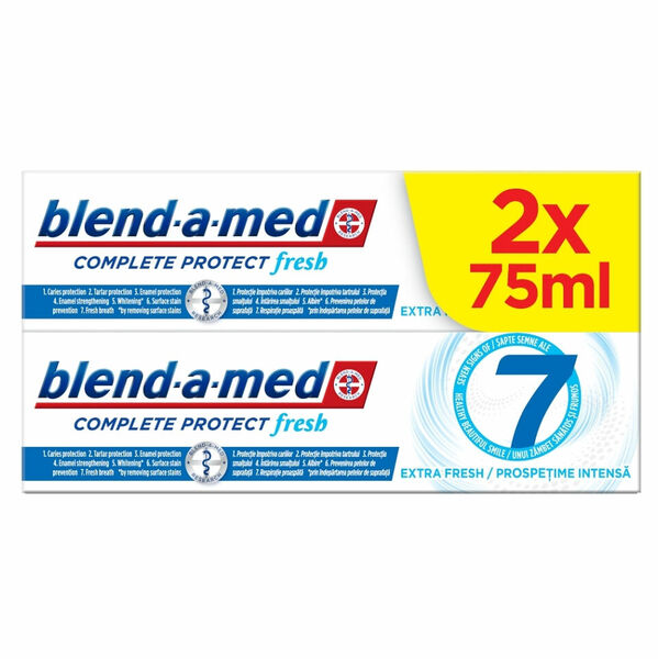 BLEND-A-MED Zubní pasta Complete Protect 7 Extra Fresh 2 x 75 ml porovnání ceny