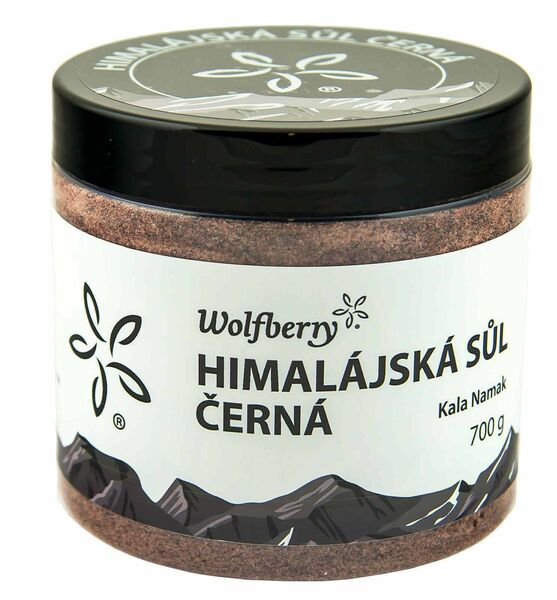 Wolfberry Himalájská sůl černá KALA NAMAK 700g porovnat ceny
