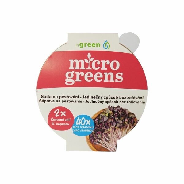 Microgreens Pěstební set Červené zelí 40 g porovnat ceny