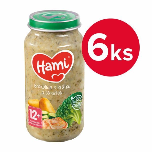 Hami Brokolice s krůtou a cuketou 12m+ 6x250 g porovnat ceny