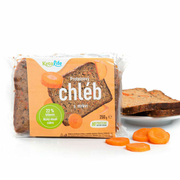 KETOLIFE Proteinový chléb  mrkví 250 g porovnat ceny