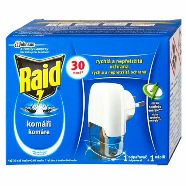 RAID elektrický odpařovač s tekutou náplní 30 nocí 1+21ml porovnání ceny