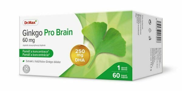 Dr.Max Ginkgo Pro Brain 60 kapslí porovnat ceny