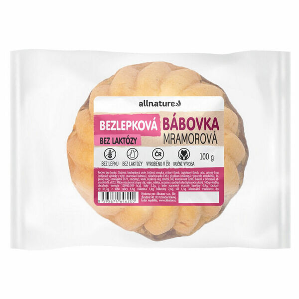 ALLNATURE Bezlepková bábovka mramorová 100 g porovnat ceny