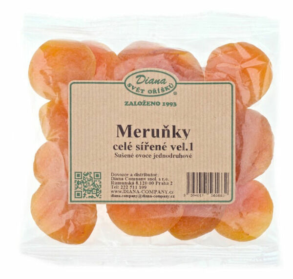 Diana Company Meruňky celé sířené velikost 1 150g porovnat ceny