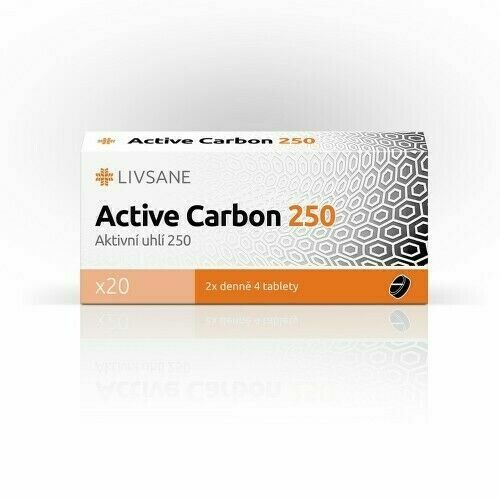 Livsane Active Carbon 250 tbl.20 porovnat ceny