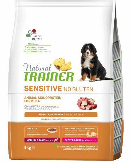 Trainer Natural Sensitive No gluten Pup&Jun M/M kachna 3 kg porovnat ceny