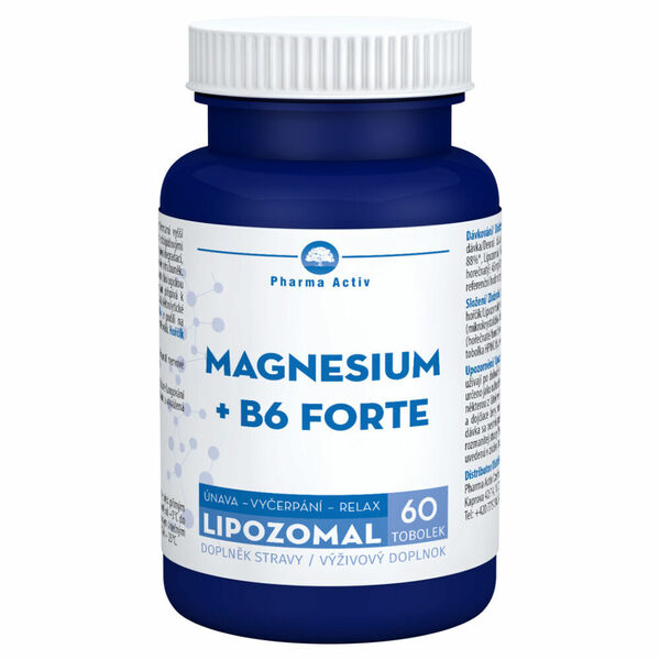 PHARMA ACTIV Lipozomal magnesium + B6 forte 60 tobolek porovnat ceny