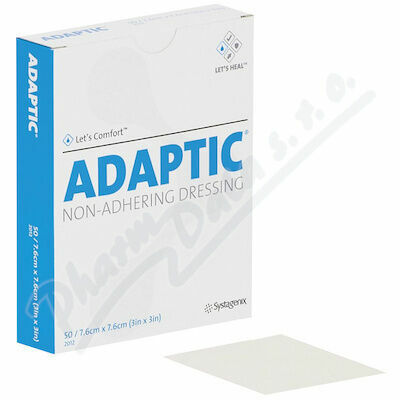 ADAPTIC NEADHERENTNÍ KRYTÍ 7,6x7,6cm, 50ks v balenÍ, 2012-1/12 porovnat ceny
