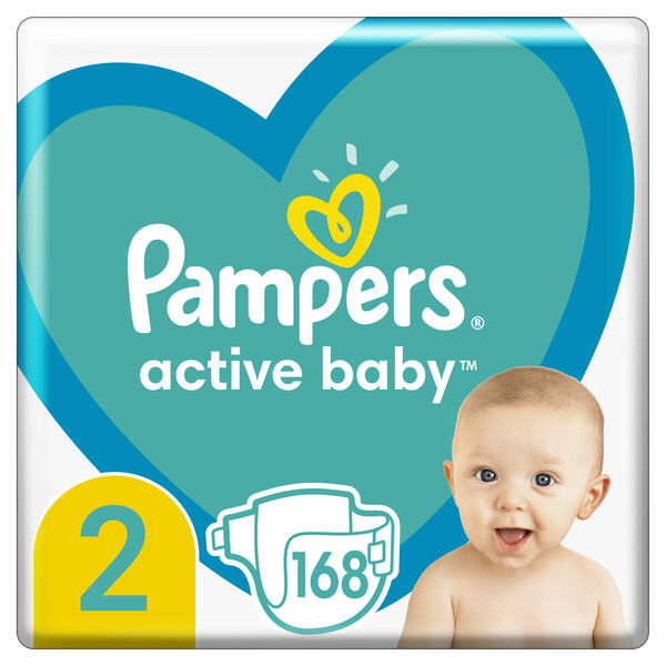 Pampers Active Baby Plenky velikost 2 168ks porovnat ceny