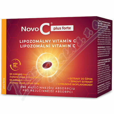 Novo C plus forte Lipozomální vitamín C 60 tobolek porovnat ceny