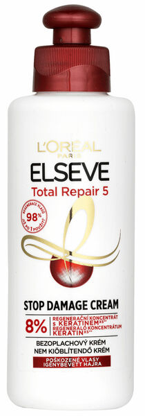L'Oréal Paris Elseve  L’Oréal Paris Elseve Total Repair 5 Stop Damage Cream bezoplachová péče 200ml porovnat ceny