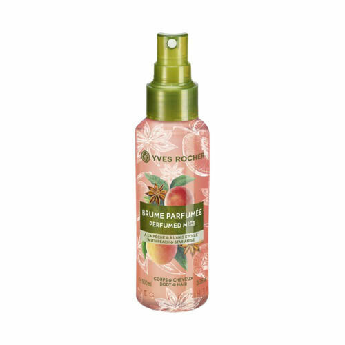 Yves Rocher Parfemovaný sprej na tělo a vlasy Broskev & anýz 100ml porovnat ceny