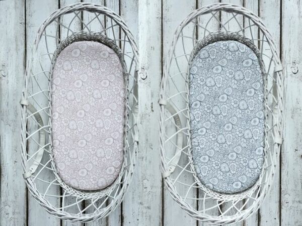 Sleepee We Care Prostěradlo do kočárku, košíku a kolébky šedá/růžová 2ks porovnat ceny