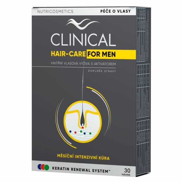 CLINICAL Hair-Care for men MĚSÍČNÍ kúra 30 tobolek porovnat ceny