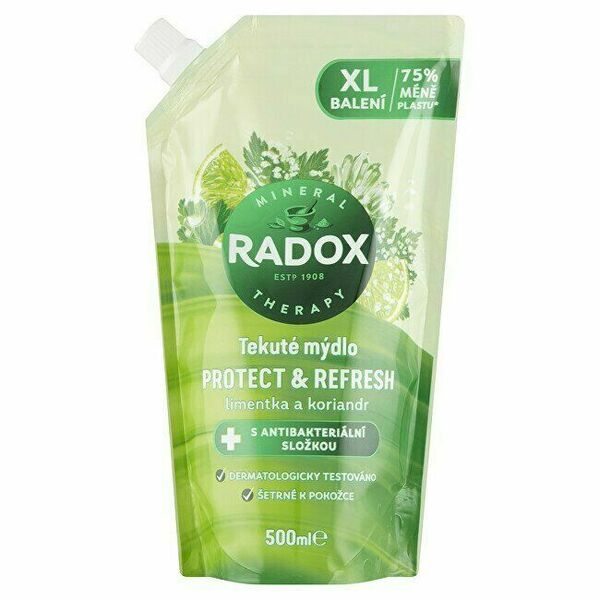Radox Tekuté mýdlo s antibakteriální složkou náhradní náplň Protect + Refresh 500ml porovnat ceny