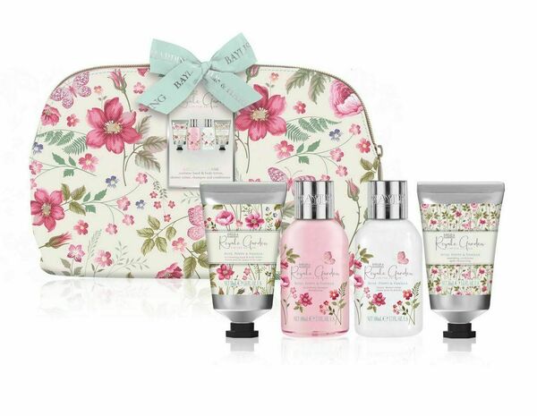 Baylis & Harding Sada péče o tělo v kosmetické taštičce Rose, Poppy & Vanilla 4 ks porovnat ceny
