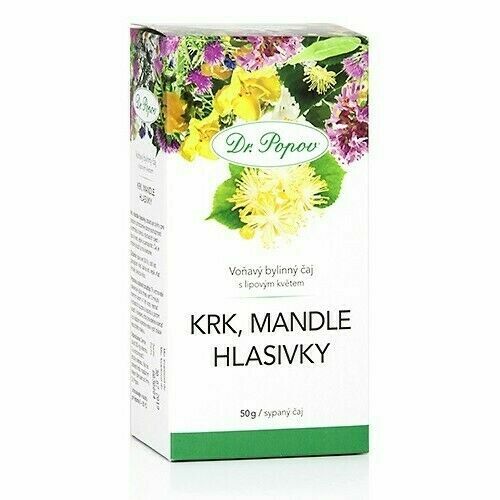 Dr.Popov Čaj Krk Mandle Hlasivky 50g porovnat ceny