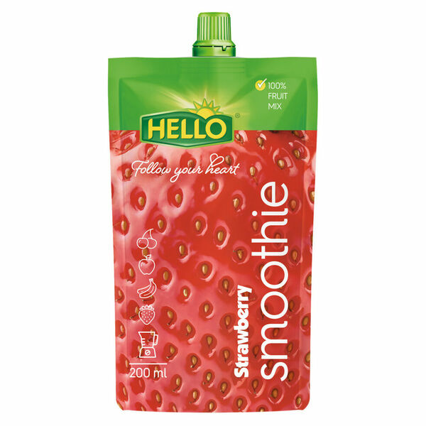 HELLO Smoothie jahoda kapsička 200 ml x 10 kusů porovnat ceny