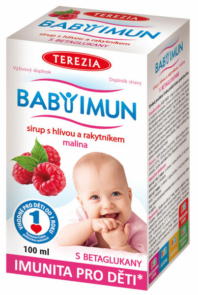 Terezia BABYIMUN sirup s hlívou a rakytníkem malina100ml porovnat ceny