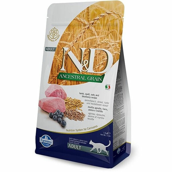 N&D Low Grain Lamb & Blueberry krmivo pro dospělé kočky 1,5kg porovnat ceny
