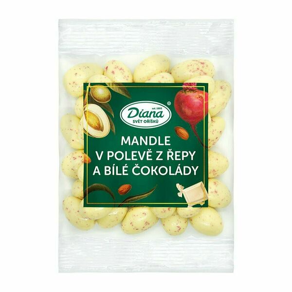 Diana Company Mandle v polevě z řepy a bílé čokolády 100g porovnat ceny