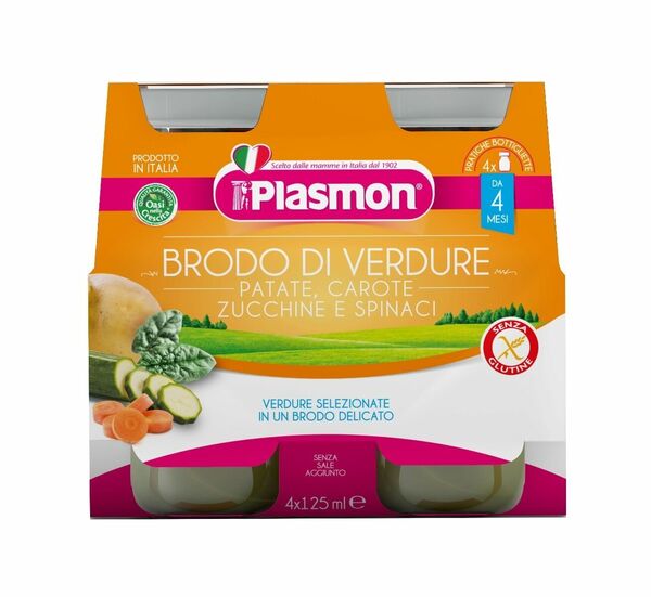 Plasmon Zeleninový vývar od ukončeného 4. měsíce 4x125 ml porovnat ceny