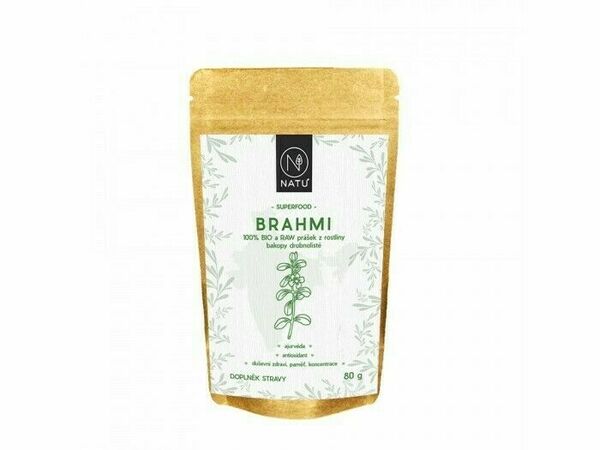 Natu Brahmi BIO a RAW prášek 80g porovnat ceny