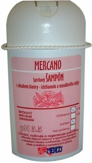 MERCO Mercano sprch.šampon 3-5% ichthyol 250ml porovnat ceny