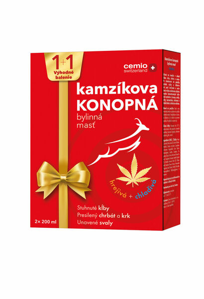 GS Cemio kamzik, konopná mast hřejivá + chladivá porovnat ceny