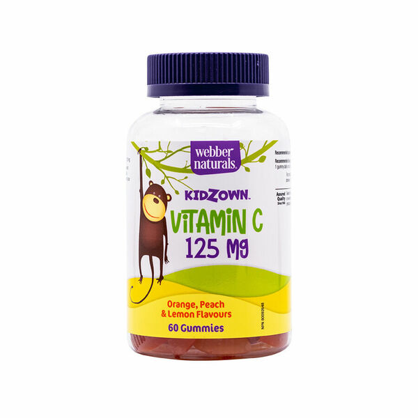 Webber Naturals Kidzown Vitamin C 125 mg 60 tablet porovnat ceny