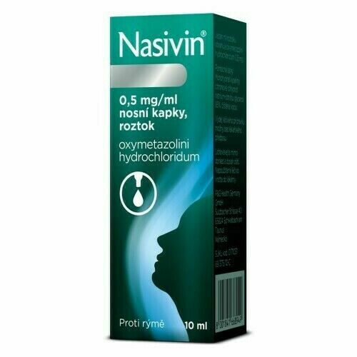 Nasivin (0,5 mg/ml nosní kapky, roztok) porovnat ceny