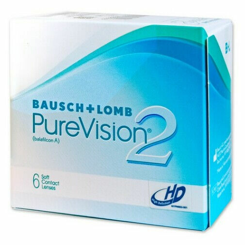 BAUSCH & LOMB PureVision 2 HD měsíční 6 čoček, Počet dioptrií: -9,50, Počet kusů v balení: 6 ks, Průměr: 14,0, Zakřivení: 8,6 porovnat ceny
