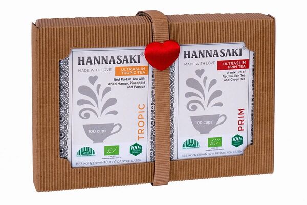 Hannasaki Štíhlý + štíhlá po celý rok set BIO čajů 2x50 g porovnat ceny