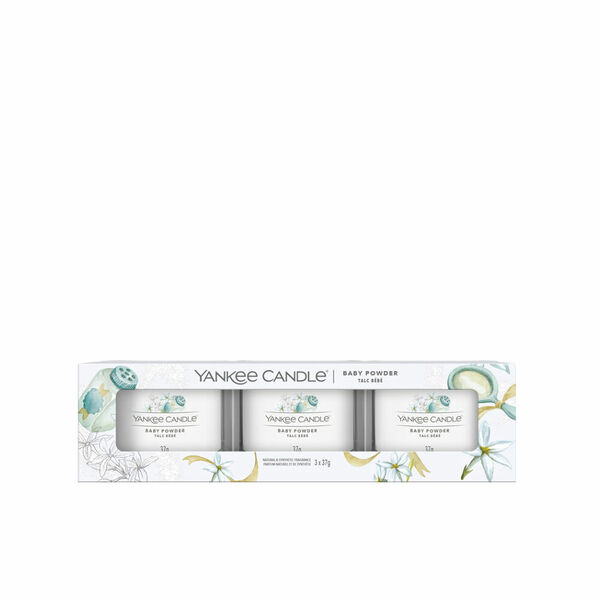 YANKEE CANDLE Votivní svíčka Baby Powder 3 x 37 g porovnat ceny