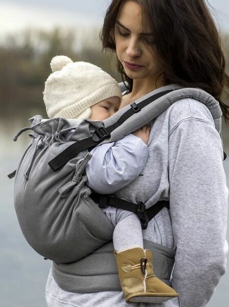 Kinder Hop Rostoucí ergonomické nosítko Multi Soft Little Herringbone Grey, 100% bavlna, žakár porovnat ceny