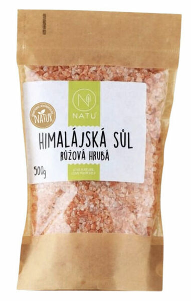 Natu Himalájská růžová sůl hrubá 500g porovnat ceny
