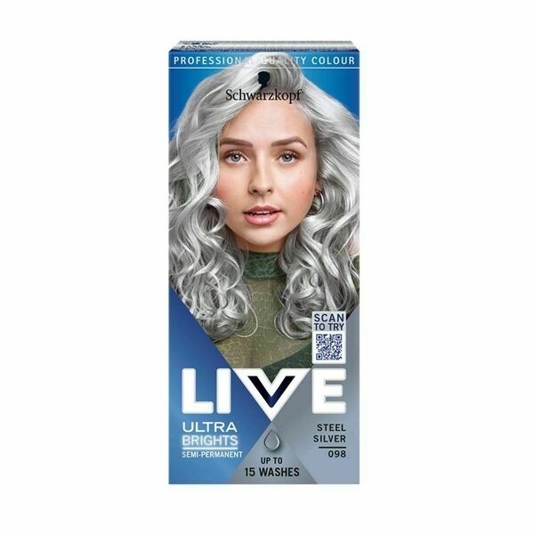 Live Ultra Brights Barva na vlasy 098 ocelově stříbrná 60 ml porovnat ceny