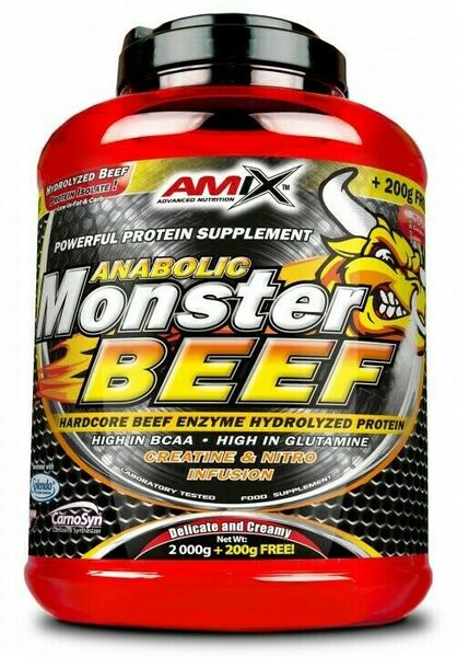Amix Anabolic Monster BEEF 90% Protein, vanilla-lime, 2200g porovnat ceny