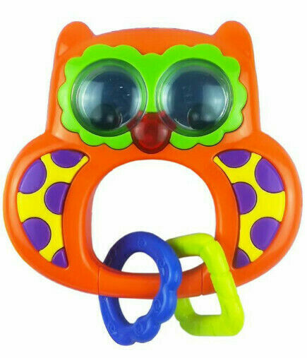 Dětské chrastítko se zvukem Baby Mix Sovička oranžová porovnat ceny
