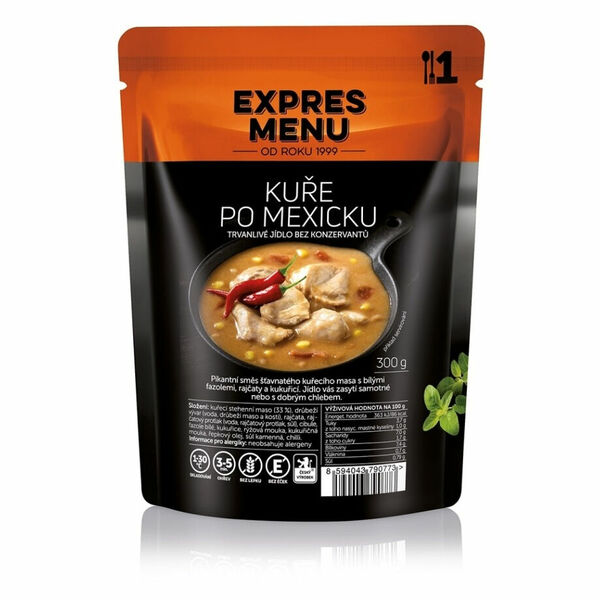 EXPRES MENU Kuře po mexicku bez lepku 1 porce porovnat ceny
