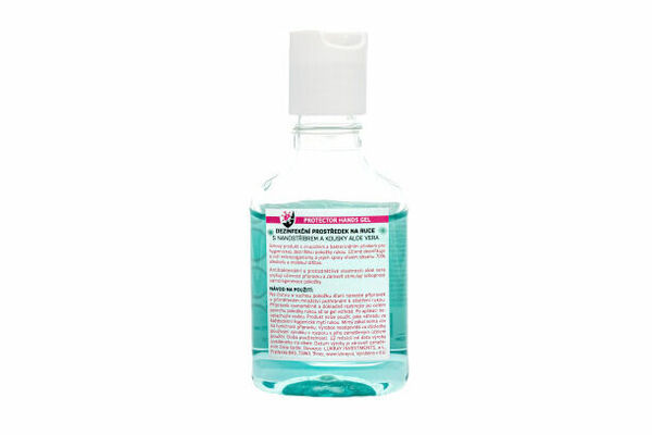 Protector Dezinfekční gel na ruce s nanostříbrem a kousky přírodního aloe vera 100ml porovnat ceny