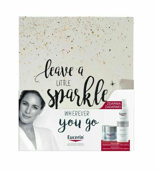 Eucerin Hyaluron-Filler Noční krém 50 ml + Hyaluronová hydratační mlha 150 ml porovnat ceny