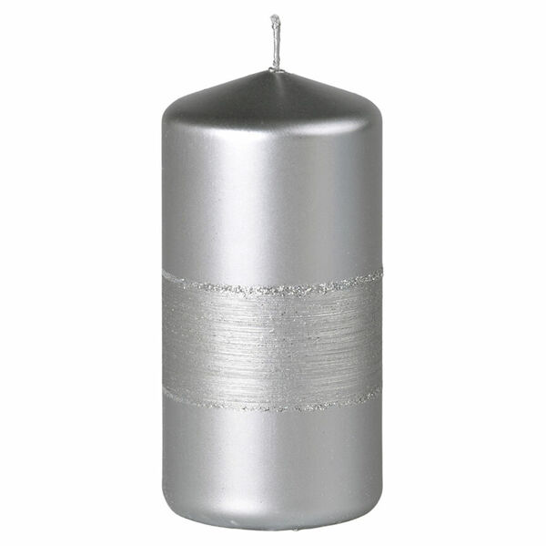 Z-TRADE Svíčka s drápáním válec 60 x 120 mm stříbrná 1 kus porovnat ceny