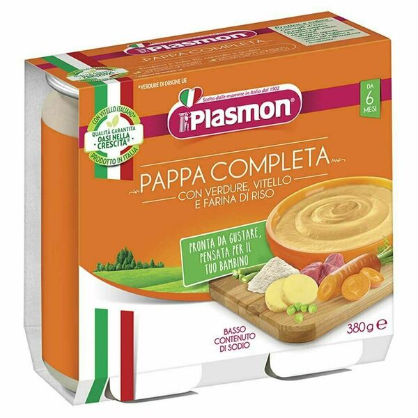 Plasmon Příkrm bezlepkový zeleninový s telecím a rýží 6m+ 2x190g porovnat ceny