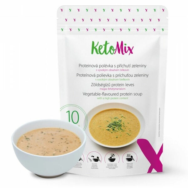 KETOMIX Proteinová polévka s příchutí zeleniny 10 porcí porovnat ceny